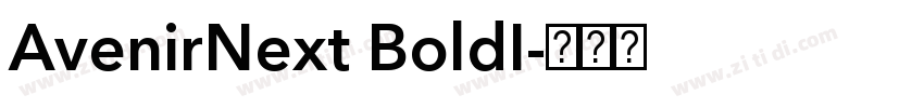AvenirNext BoldI字体转换